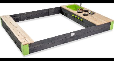 EXIT Aksent Houten Zandbak 200x140cm - Zandbak voor Buiten - Kinderzandbak - FSC Hout - Tuin