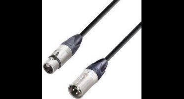 AH Cables KM10FMBLK XLR Verbindingskabel [1x XLR-bus - 1x XLR-stekker] 10.00 m Zwart