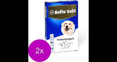 Bolfo Gold Hond 250 - Anti vlooienmiddel - 2 x 2 stuks 10 - 25 Kg