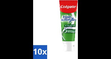 10 x Colgate - Triple Action - Xtra Fresh - Tandpasta - 75ml - Voordeelverpakking - 10 stuks
