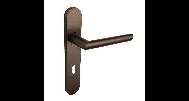Lavuzo Ragusa deurklink brons met afgerond schild SL72
