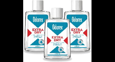 3 x Odorex - Deodorant Lotion - Extra Dry - Tegen Overmatig Zweten - 50 ml - Voordeelverpakking - 3 stuks