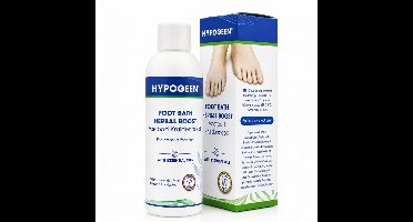 Hypogeen Voetbad Kruidenboost flesje 100ml - voor vermoeide voeten - ontspanning - voetbad met lavendel, dennennaald & eucalyptus - hypoallergeen - PH-neutraal - geschikt voor (over)gevoelige voeten