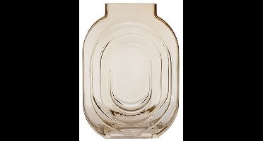 Vaas Retro Bruin 18x7xh25cm Andere Glas