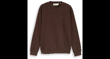 Tom Tailor Denim - Basic sweatshirt - Maat M - cool dark brown