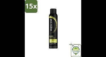 15 x SYOSS - Pure Fresh Droogshampoo - Shampoo - Langdurige Styling - 200ml - Grootverpakking - Droogshampoo - Fris Haar - Haarverzorging - Sjoss - Droogshampoo Zonder Siliconen