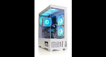 Intel Power 6-Core Game PC met Temperatuur Display - i5 12400 - RTX 3050 6GB - 1TB - 16GB RAM - WIFI 6 / Bluetooth 5.4 - Gamdias Atlas M1 White Aquarium Case