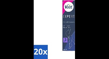 20 x Veet Expert Ontharingscrème Benen 200 ml - Veet Ontharing - Haar Verwijderen - Huid Verzorgen - Ontharing Crème - Sheaboter Crème