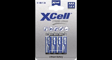 AAA batterij (potlood) XCell XTREME FR03/L92 Lithium 1.5 V 4 stuk(s)