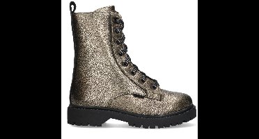 MEXX Kids XX825571-595 Meisjes Biker Boots - Goud - Leer - Veters