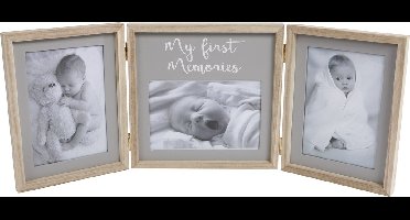 Fotolijst My First Year 50x20x1,5cm Hout Naturel/grijs