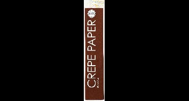Wefiesta Crêpepapier 250 X 50 Cm Bruin