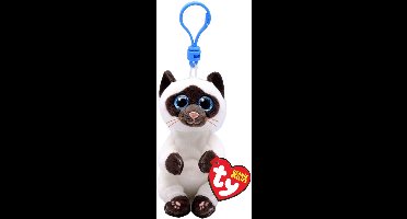 TY Beanie Babies Bellies Clip Knuffel Kat Miso 10 cm