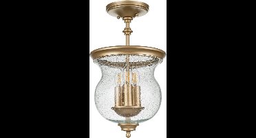 Feiss LED Plafondlamp Pickering Lane | 3X E14 Max 40W | Dimbaar | Painted Natural Brass