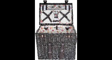 Cosy&Trendy Picknickmand inclusief bestek en servies voor 4 personen