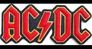 AC/DC - Cut Out 3D Logo Patch - Rood