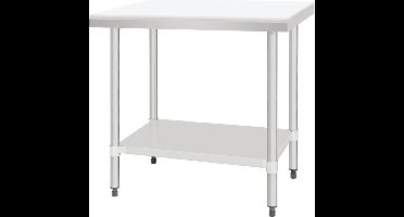 Vogue RVS snijtafel met HDPE snijplank 90cm