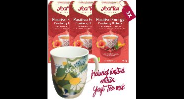 Yogi Tea Men's Tea Bio - 3 pakjes - inclusief limited edition Yogi Tea mok