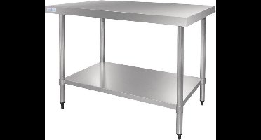 Vogue RVS werktafel zonder achteropstand 90x120x70cm