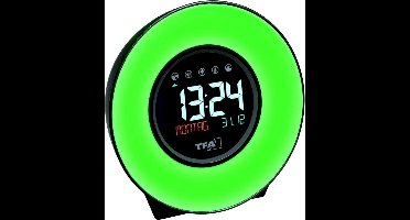 TFA Dostmann 60.2023.02 Wekker Quartz Wit, Blauw, Geel, Groen, Roze, Rood, Lichtblauw Alarmtijden: 1