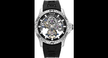Police PEWGR0097801 - Horloge - Siliconen - Zwart - 52 mm