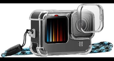 Puluz Case Voor Gopro Hero 9 10 11 Met Lensbescherming En Nekstrap