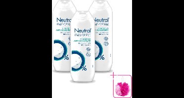 3 x Neutral - Shampoo - Gevoelige Huid - Anti-Roos - 0% Kleurstof & Parfum - 250 ml - Bulkverpakking - Anti-roos shampoo - Douchemop - Gevoelige huid