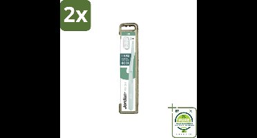 Jordan - Tandenborstel - Green Change - Soft - 4 Opzetborstels & 1 Houder - Voordeelverpakking - 2 stuks - Duurzame tandenborstel - Tandenborstel met verwisselbare kop