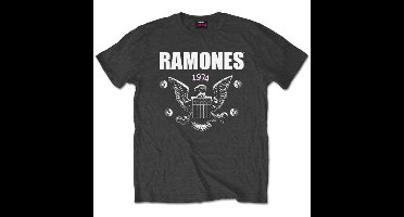 Ramones - 1974 Eagle Heren T-shirt - XXL - Grijs