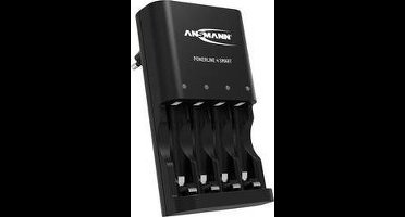 Ansmann Powerline 4 Smart Batterijlader NiCd, NiMH AAA (potlood), AA (penlite)