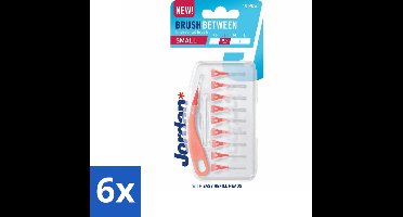 6 x Jordan - Ragers - Maat Small - 0,5 mm - 10 Ragers - Interdentale Reiniging - Tanden Poetsen - Tandplak Verwijderen - Tandenborstel - Mondhygiëne