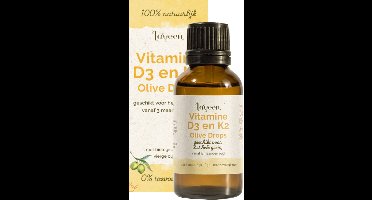 Laveen Olive Drops Vitamine D3 + K2 - Baby & Kind - Druppels - Vegan - 100% natuurlijk