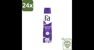 Fa Deodorant Spray Luxurious Viola 150 ml - Voordeelverpakking - 24 stuks - Fa - Anti-Vlekken