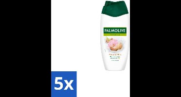 5 x Palmolive Douchecrème Naturals Amandelmelk 250 ml - Douchegel Amandel - Zachte Reiniging - Huid Verzorgen - Amandelmelk - Hydraterende Douchegel