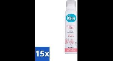 15 x Odorex Deodorant Spray Sensitive Care 150 ml - Gevoelige Huid - Deodorant Spray - Zachte Huid - Alcoholvrij - Bisabolol