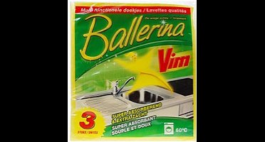 Vim Ballerina Doekjes 1 verpakking met 3 doekjes