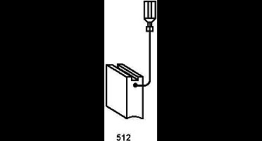 Koolborstel-set 0550 voor Virutex handgereedschap