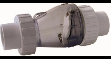 Valterra Terugslagklep transparant 50mm zonder veer