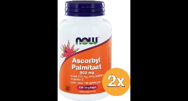2x Now Ascorbyl palmitaat 500 mg (100 vega capsules)