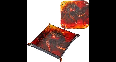 HOT Games dobbelbak PVC Kraken rood 16 cm dobbelspel accessoire.