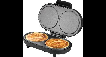 Unold 48165 Dubbele pancakemaker - Zwart,- RVS