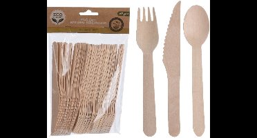Houten Bestekset 48-delig