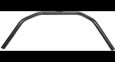 HZB STUURBOCHT URBAN/CRUISER VERHOOGD MAT ZWART 65 CM