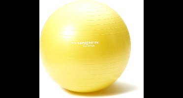 Wonder Core Gymbal Fitness Yoga Pilates Fitness Bal - Antiburst - 65 cm - Geel -- Zitbal Zwangerschapsbal - Fitness accessoires