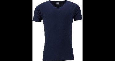 Daiber Heren Slim Fit V Hals T-Shirt (Marine)