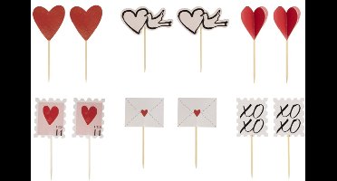 Ginger Ray - Ginger Ray - Liefdes cupcake toppers