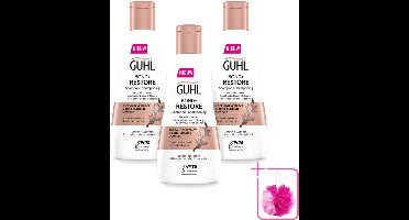 3 x Guhl - Shampoo - Bond+ Restore - 250 ml - Bulkverpakking - Herstel haar - Beschadigd haar