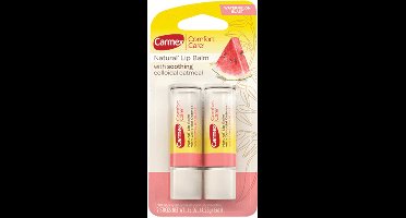 Carmex Comfort Care - Lippenbalsem - Hydraterend, met haver, Watermeloen smaak, 2-pack