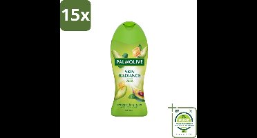15 x Palmolive – Douchegel – Skin Radiance Avocado Honey – 250 ml - Grootverpakking - Douchegel - Exfoliatie - Huidverzorging - Stralende Huid - Avocado