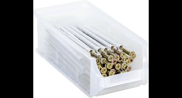 Allit Transparante magazijnbakjes Profiplus en ophangbord - ProfiPlus bakje 2B - 1.2 liter transparant | Allit